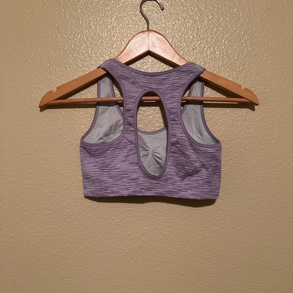 Reversible Purple Sports Bra - Picture 2 of 2